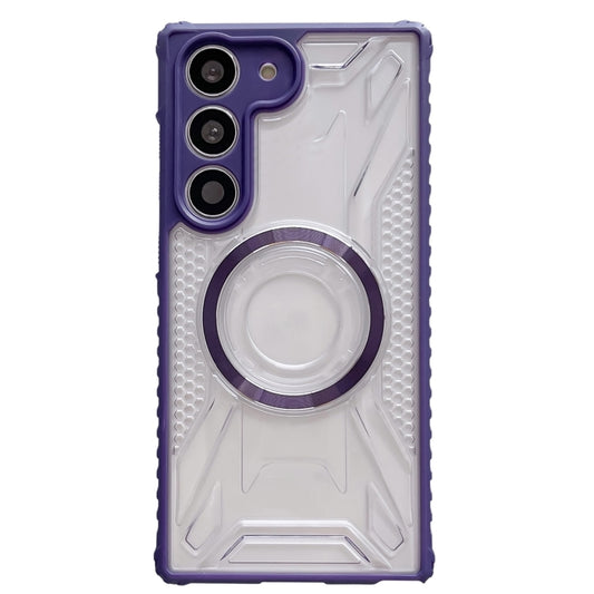 For Samsung Galaxy S23 5G CD Texture Magsafe Phone Case(Dark Purple) - Galaxy S23 5G Cases by buy2fix | Online Shopping UK | buy2fix