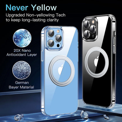 For iPhone 15 Pro LK Crystal Clear MagSafe Magnetic Phone Case(Transparent) - iPhone 15 Pro Cases by buy2fix | Online Shopping UK | buy2fix