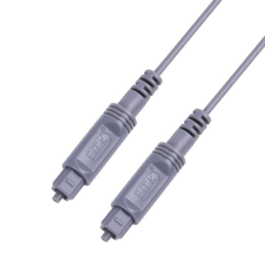 15m EMK OD2.2mm Digital Audio Optical Fiber Cable Plastic Speaker Balance Cable(Silver Grey) - Audio Optical Cables by EMK | Online Shopping UK | buy2fix