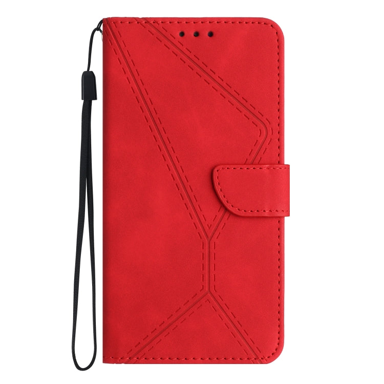 For Google Pixel 8 Pro Stitching Embossed Leather Phone Case(Red) - Google Cases by buy2fix | Online Shopping UK | buy2fix