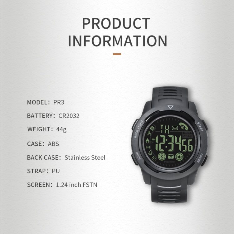 SPOVAN PR3 Outdoor Waterproof Bluetooth Smart Sports Watch(Yellow) - Smart Watches by SPOVAN | Online Shopping UK | buy2fix