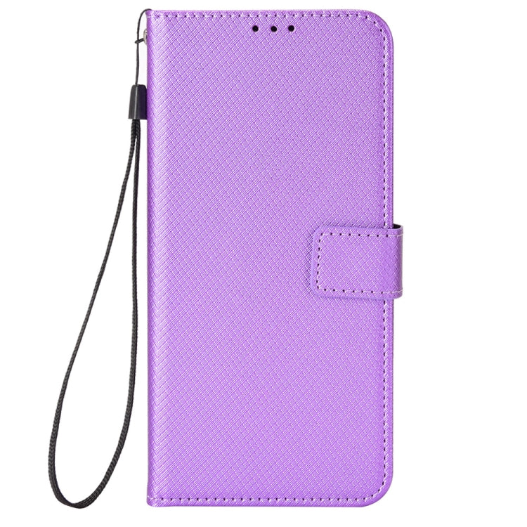 For Blackview Oscal C30 / C30 Pro Diamond Texture Leather Phone Case(Purple) - More Brand by buy2fix | Online Shopping UK | buy2fix