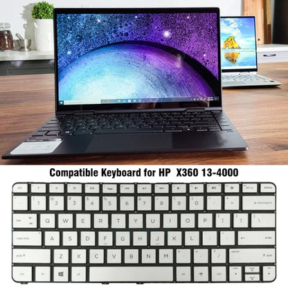 For HP X360 13-4000 US Version Laptop Backlight Keyboard(Silver) - HP Spare Parts by buy2fix | Online Shopping UK | buy2fix