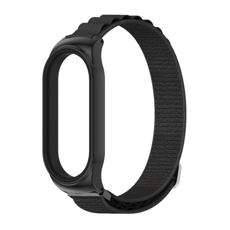 For Xiaomi Mi Band 8 Mijobs CS Case Nylon Breathable Watch Band(Black) - Watch Bands by MIJOBS | Online Shopping UK | buy2fix