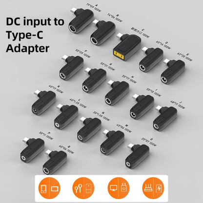 100W K 4.0X1.7mm Female to USB-C/Type-C Male Plug Charging Adapter - Universal Power Adapter by buy2fix | Online Shopping UK | buy2fix