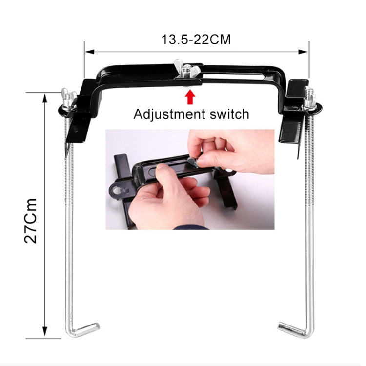 Car Universal Battery Bracket Adjustable Battery Fixed Holder + Base Tray, Size:28.5cm Base + 27cm Bracket - In Car by buy2fix | Online Shopping UK | buy2fix