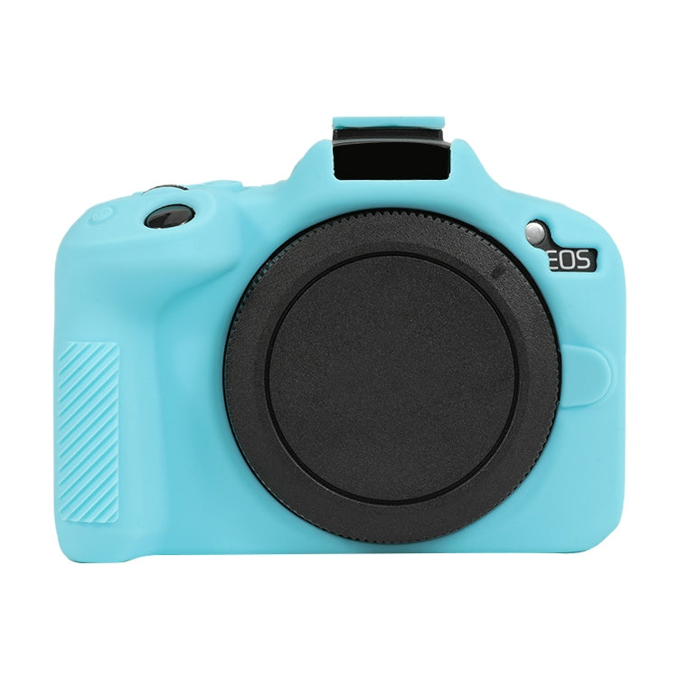 For Canon EOS R50 Soft Silicone Protective Case(Sky Blue) - Protective Case by buy2fix | Online Shopping UK | buy2fix