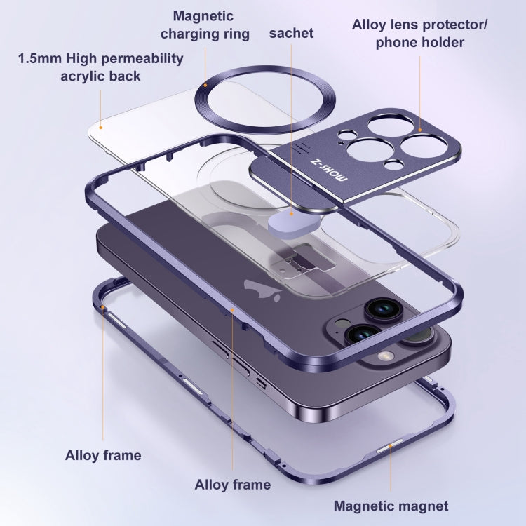 For iPhone 15 Pro Max Aromatherapy Holder Single-sided MagSafe Magnetic Phone Case(White) - iPhone 15 Pro Max Cases by buy2fix | Online Shopping UK | buy2fix