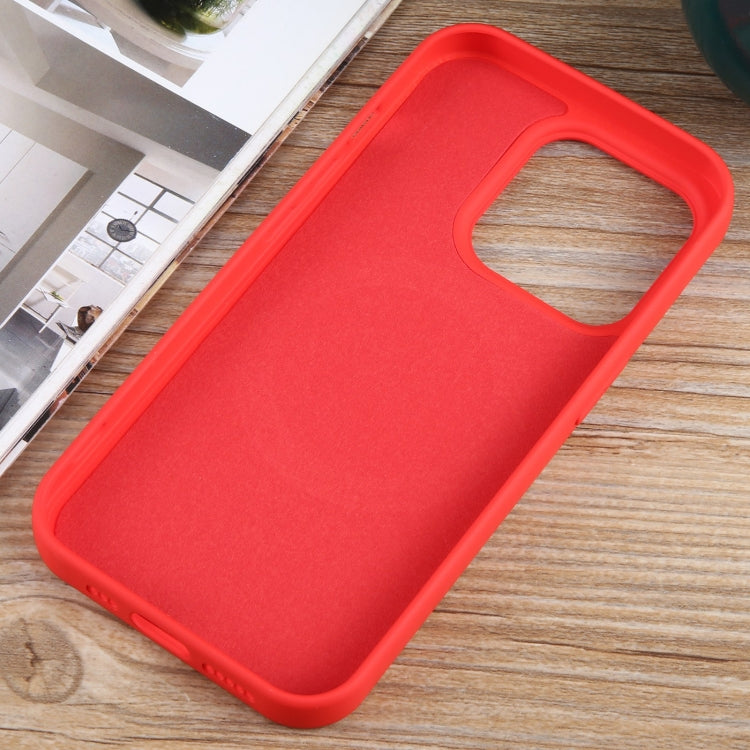 For iPhone 14 Pro MagSafe Liquid Silicone Phone Case(Red) - iPhone 14 Pro Cases by buy2fix | Online Shopping UK | buy2fix