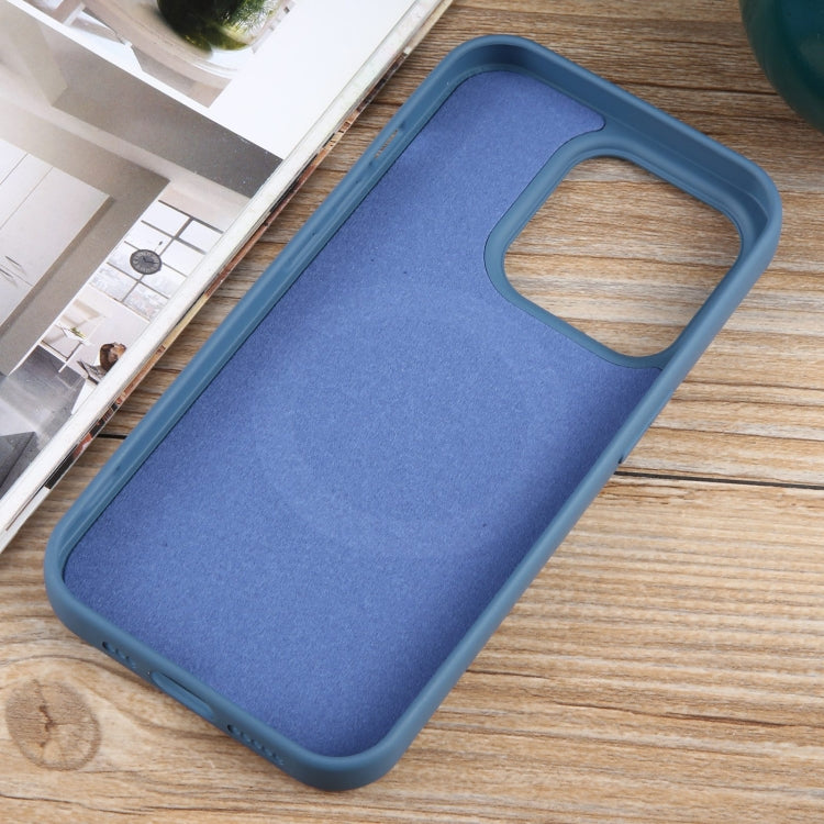 For iPhone 13 Pro Max MagSafe Liquid Silicone Phone Case(Blue) - iPhone 13 Pro Max Cases by buy2fix | Online Shopping UK | buy2fix