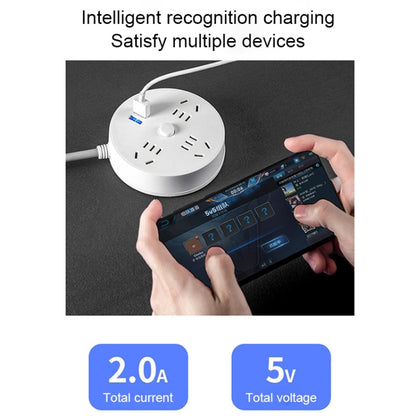 Desktop Multi-functional Socket with Cable and USB Interface 1.8m - Extension Socket by buy2fix | Online Shopping UK | buy2fix