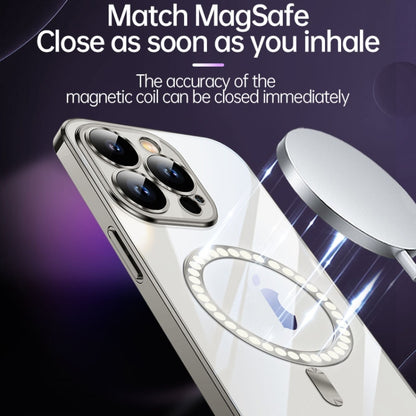 For iPhone 15 SULADA MagSafe Plating TPU Shockproof Phone Soft Case(Silver) - iPhone 15 Cases by SULADA | Online Shopping UK | buy2fix