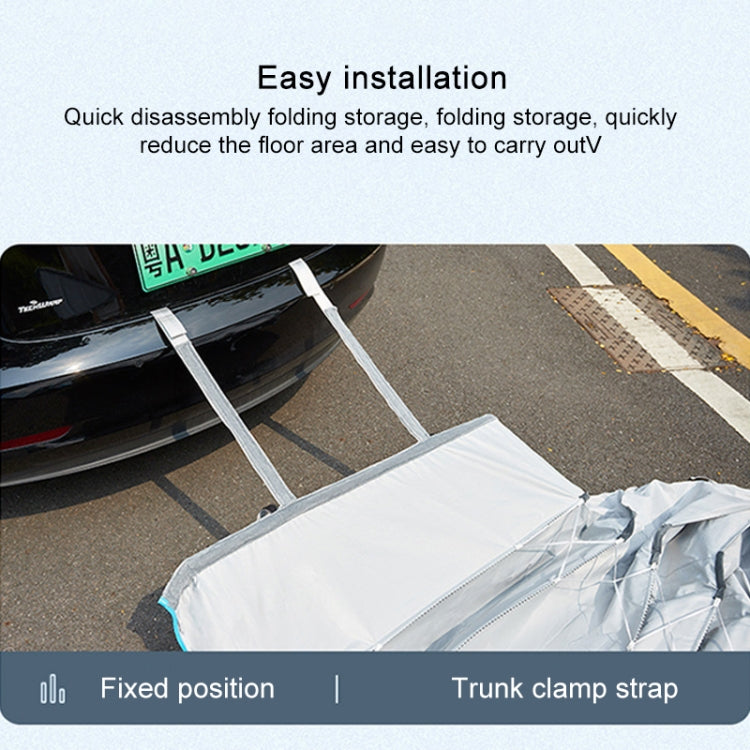 Automatic Retractable Car Universal Sunshade Snow-proof Dust-proof Cover, Size:S - PE Material by buy2fix | Online Shopping UK | buy2fix