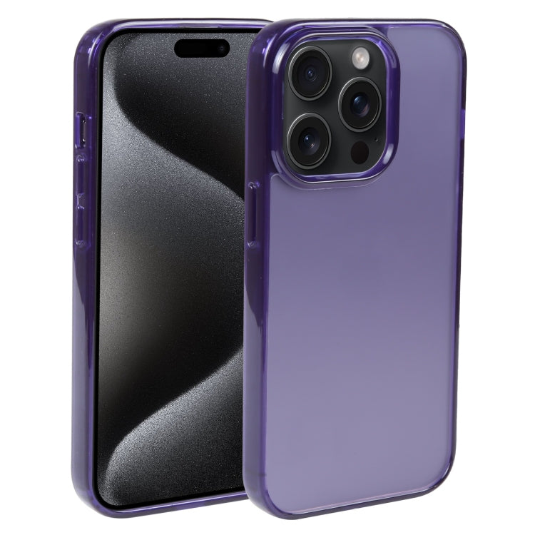 For iPhone 15 Pro GEBEI Acrylic Phone Case(Purple) - iPhone 15 Pro Cases by GEBEI | Online Shopping UK | buy2fix