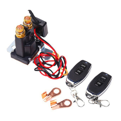 12V 500A Car Battery Remote Control Relay Rotary Switch Cut, Style:with 2 x Remote Control - Relays by buy2fix | Online Shopping UK | buy2fix