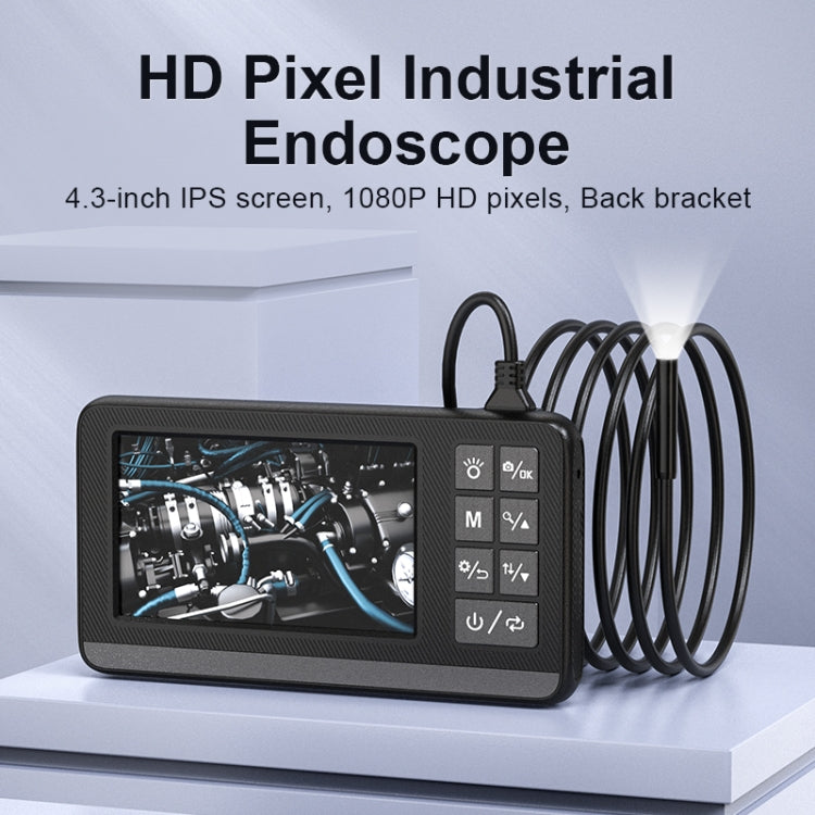 P005 8mm Single Lenses Industrial Pipeline Endoscope with 4.3 inch HD Screen, Spec:10m Tube -  by buy2fix | Online Shopping UK | buy2fix