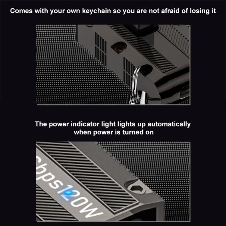 120W USB 3.1 Gen2 to Type-C 10Gbps Mechanical Adapter, Style:Vertical Angle - Cable & Adapters by buy2fix | Online Shopping UK | buy2fix