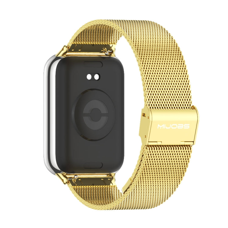 For Xiaomi Smart Band 9 Pro / 8 Pro Mijobs Milan Buckle Stainless Steel Watch Band(Gold) - Watch Bands by MIJOBS | Online Shopping UK | buy2fix