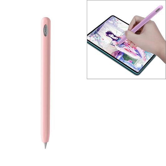 For Huawei M-pencil Stylus Touch Pen Integrated Non-slip Silicone Protective Cover(Pink) - Apple Accessories by buy2fix | Online Shopping UK | buy2fix