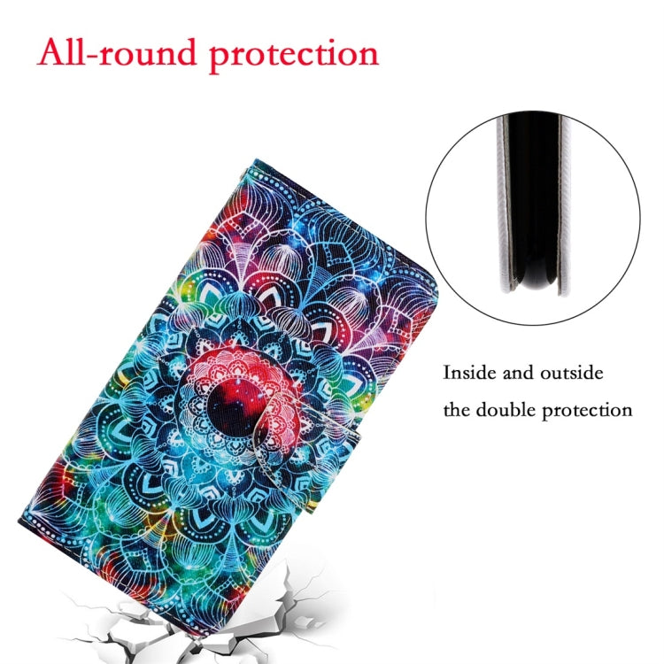 For Xiaomi Redmi 9A 3D Colored Drawing Horizontal Flip PU Leather Case with Holder & Card Slots & Wallet(Mandala) - Xiaomi Cases by buy2fix | Online Shopping UK | buy2fix