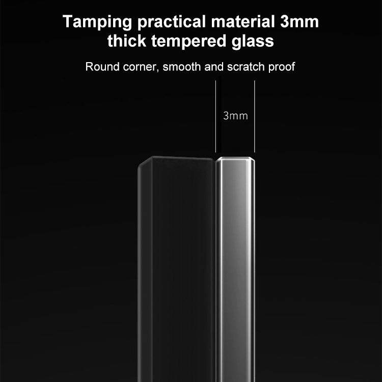 86mm Round LED Tempered Glass Switch Panel, Gray Round Glass, Style:One Billing Control - Consumer Electronics by buy2fix | Online Shopping UK | buy2fix