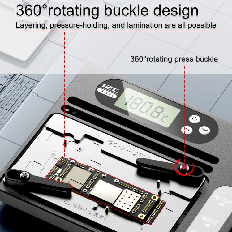 i2C T18 LCD Display PCB Motherboard Layered Desoldering Station For iPhone X-15 Pro Max with Glue Removal Module, US Plug - Repair Platform by i2C | Online Shopping UK | buy2fix