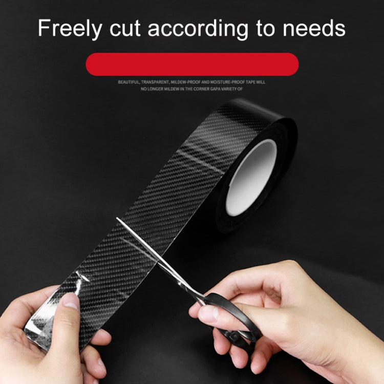 Universal Car Carbon Fiber Door Anti-collision Strip Protection Guards Trims Stickers Tape, Size:7cm x 3m - Anti Collision Sticker by buy2fix | Online Shopping UK | buy2fix