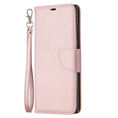 For Samsung Galaxy Note20 Ultra Litchi Texture Pure Color Horizontal Flip Leather Case with Holder & Card Slots & Wallet & Lanyard(Rose Gold) - Samsung Accessories by buy2fix | Online Shopping UK | buy2fix