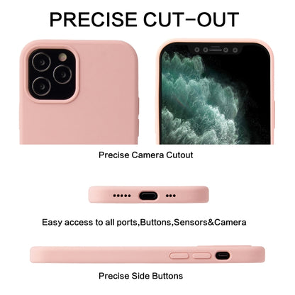 For iPhone 12 / 12 Pro Solid Color Liquid Silicone Shockproof Protective Case(Matcha Green) - iPhone 12 / 12 Pro Cases by buy2fix | Online Shopping UK | buy2fix