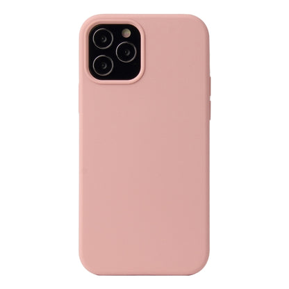 For iPhone 12 Pro Max Solid Color Liquid Silicone Shockproof Protective Case(Sakura Pink) - Apple Accessories by buy2fix | Online Shopping UK | buy2fix