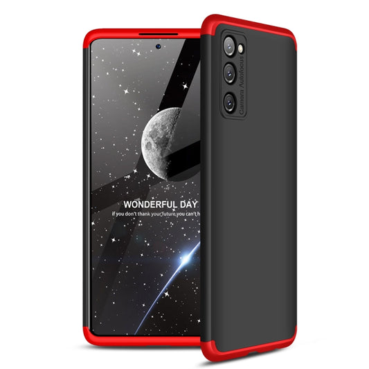 For Samsung Galaxy S20 FE GKK Three Stage Splicing Full Coverage PC Protective Case(Black Red) - Galaxy S20 FE Cases by GKK | Online Shopping UK | buy2fix