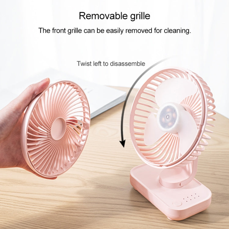 D606 4W USB Rechargeable Portable Four-speed Adjustable Desktop Fan(Black) - Consumer Electronics by buy2fix | Online Shopping UK | buy2fix