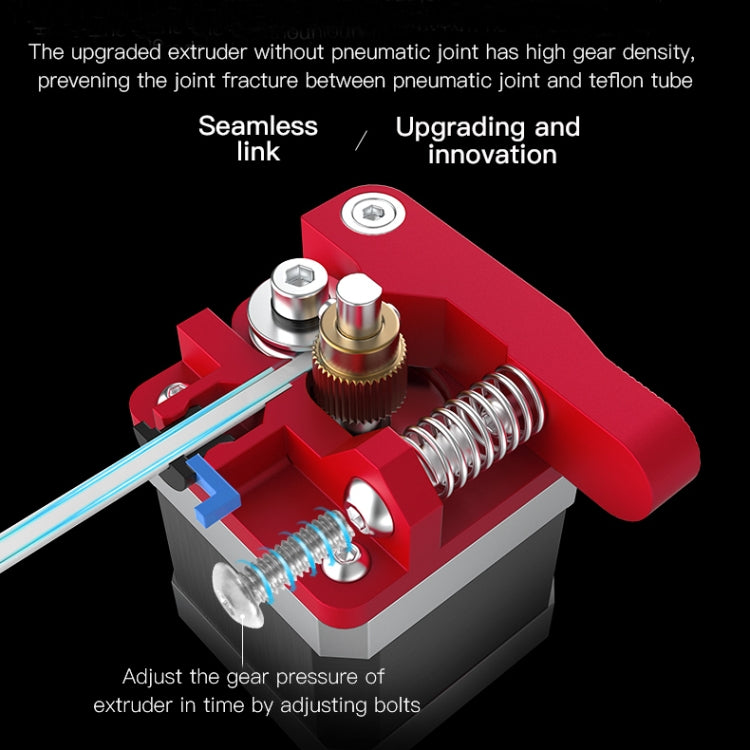 Creality All Metal Red Block Bowden Extruder Kit for Ender-3 / Ender-3 Pro / Ender-3 V2 / CR-10 Pro V2 3D Printer - Parts by Creality | Online Shopping UK | buy2fix