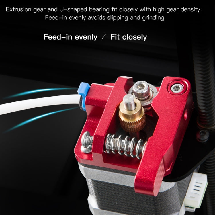 Creality All Metal Red Block Bowden Extruder Kit for Ender-3 / Ender-3 Pro / Ender-3 V2 / CR-10 Pro V2 3D Printer - Parts by Creality | Online Shopping UK | buy2fix