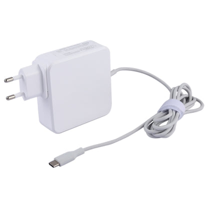 87W USB-C / Type-C Power Adapter Portable Charger with 1.8m Charging Cable, EU Plug(White) - Apple Accessories by buy2fix | Online Shopping UK | buy2fix