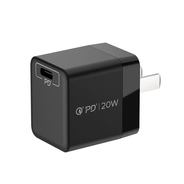 MOMAX UM35 PD 20W USB-C / Type-C Fast Charger Power Adapter, CN Plug(Black) -  by MOMAX | Online Shopping UK | buy2fix