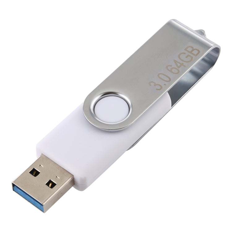 64GB Twister USB 3.0 Flash Disk USB Flash Drive (White) - USB Flash Drives by buy2fix | Online Shopping UK | buy2fix