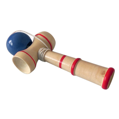 Classic Wooden Skill Toy Kendama with Extra String, Size: 13.5 x 5.5cm(Blue) - Toys & Hobbies by buy2fix | Online Shopping UK | buy2fix
