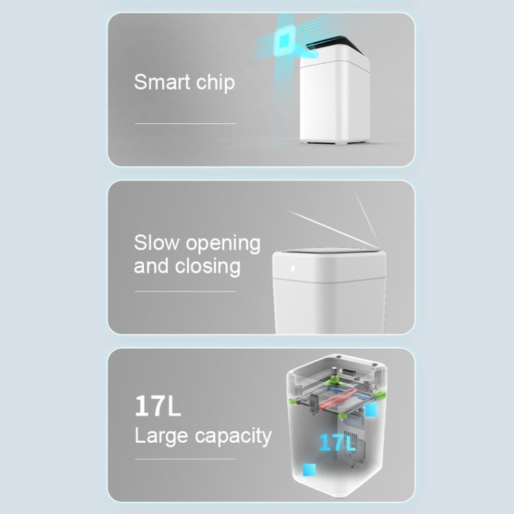 WK U01 Smart Trash Can, Capacity: 17L - Trash Bin & Bags by WK | Online Shopping UK | buy2fix