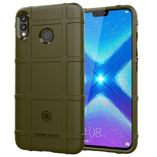 Shockproof Protector Cover Full Coverage Silicone Case for Huawei Honor 8X (Army Green) - Mobile Accessories by buy2fix | Online Shopping UK | buy2fix