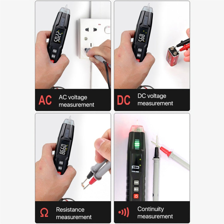 HABOTEST HT122 Multi-function Phase Sequence Digital Multimeter Smart Electricity Test Pen - Digital Multimeter by HABOTEST | Online Shopping UK | buy2fix