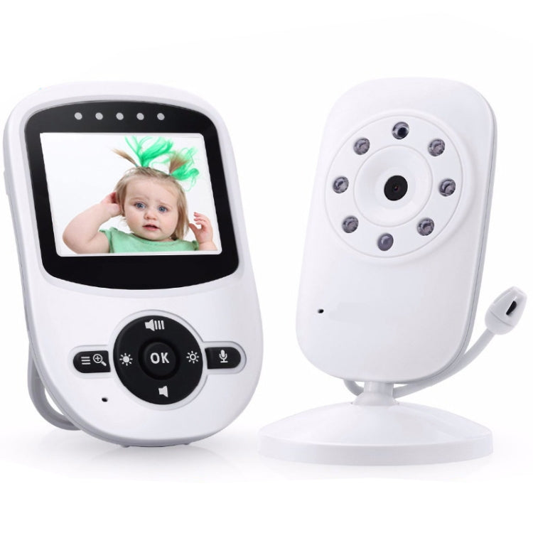 BM-SM24 2.4 inch LCD 2.4GHz Wireless Surveillance Camera Baby Monitor with 8-IR LED Night Vision, Two Way Voice Talk(White) - Security by buy2fix | Online Shopping UK | buy2fix