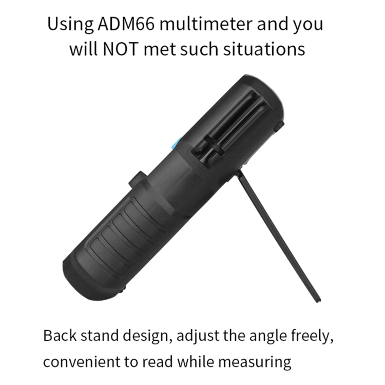 BSIDE ADM66 Handheld Household 6000 Count AC / DC Current Voltage Capacitor Automatic Range Multimeter with LCD Backlight & Card Slot Function - Consumer Electronics by BSIDE | Online Shopping UK | buy2fix