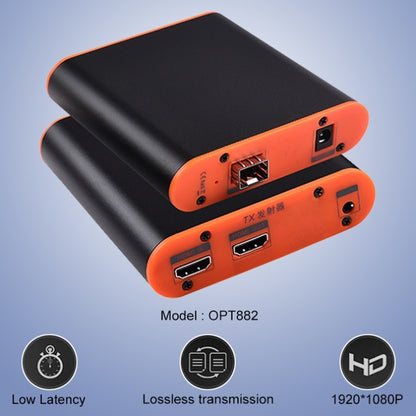 OPT882 HDMI Extender (Receiver & Sender) Fiber Optic Extender , Transmission Distance: 20KM (AU Plug) - Amplifier by buy2fix | Online Shopping UK | buy2fix