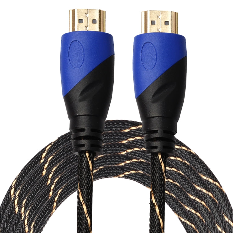 5m HDMI 1.4 Version 1080P Woven Net Line Blue Black Head HDMI Male to HDMI Male Audio Video Connector Adapter Cable - Cable by buy2fix | Online Shopping UK | buy2fix