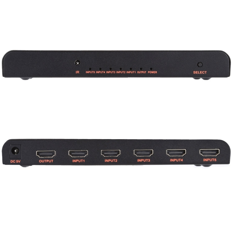 5X1 4K/60Hz HDMI 2.0 Switch with Remote Control, EU Plug - Switch by buy2fix | Online Shopping UK | buy2fix