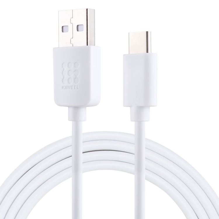 HAWEEL 1m USB-C / Type-C to USB 2.0 Data & Charging Cable(White) - USB-C & Type-C Cable by buy2fix | Online Shopping UK | buy2fix