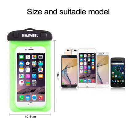 HAWEEL Transparent Universal Waterproof Bag with Lanyard for iPhone, Galaxy, Huawei, Xiaomi, LG, HTC and Other Smart Phones(Green) - Apple Accessories by HAWEEL | Online Shopping UK | buy2fix