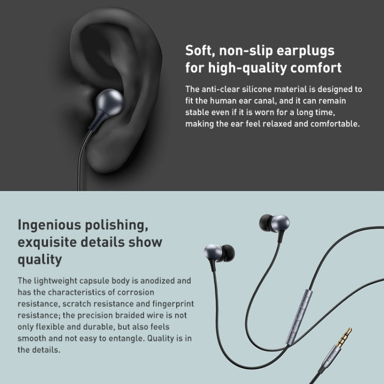 Original Xiaomi 3.5mm Plug Wired Control Double Dynamic Unit Earphone, Length: 1.25m - Normal Style Earphone by Xiaomi | Online Shopping UK | buy2fix