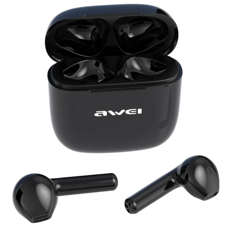 awei T26 TWS Bluetooth V5.0 Ture Wireless Sports Headset with Charging Case(Black) - TWS Earphone by awei | Online Shopping UK | buy2fix